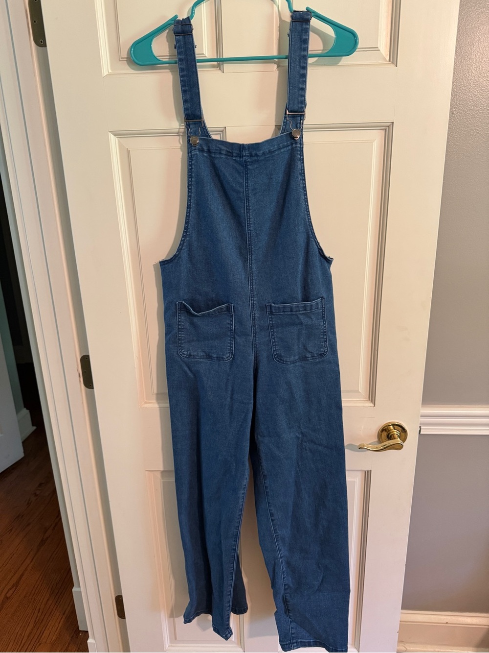 Denim Blue Women's Overalls Jumpsuit
